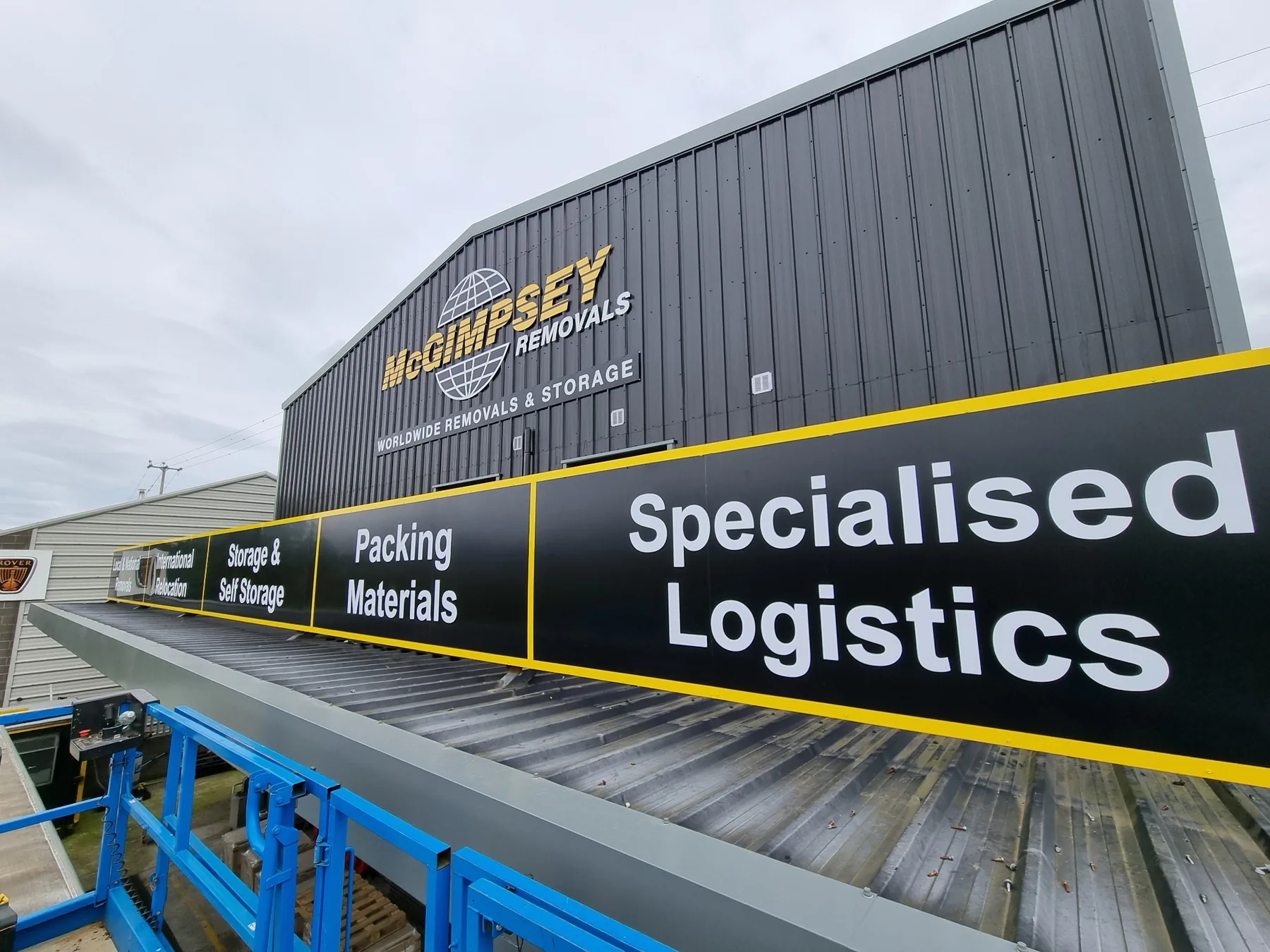 McGimpsey Removals building signage